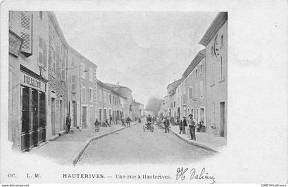 HAUTERIVES une rue à Hauterives