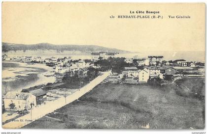 CPA HENDAYE PLAGE - Vue générale - Photo Ed. Ocana , Hendaye n°132