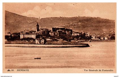 Hendaye - Vue générale de Fontarabie