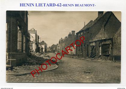 HENIN-BEAUMONT-CARTE PHOTO Allemande-Guerre 14-18-1WK-France-62-Militaria-