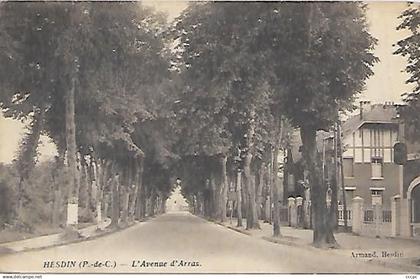 CPA Hesdin l'Avenue d'Arras