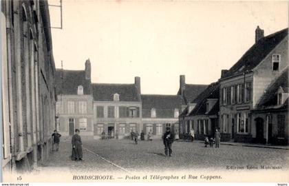 59 - HONDSHOOTE -- Postes et Télégraphes et rue Coppens