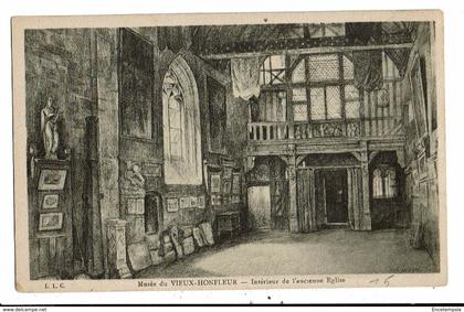 CPA Carte Postale-FRANCE-Honfleur- Musée du vieux Honfleur intérieur de l'ancienne église VM12801