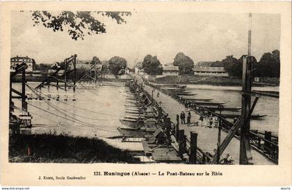 CPA Alsace Huningue Pont-Bateau (1390505)