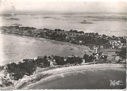 CPSM Ile-aux-Moines vue aérienne Golfe du Morbihan L'ile aux Moines La Plage Le Port