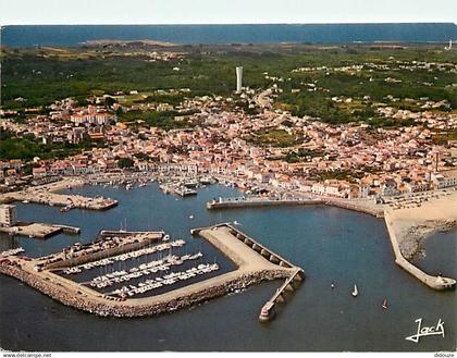 85 - Ile d'Yeu - Port Joinville - Vue aérienne - Flamme Postale de l'Ile d'Yeu - CPM - Voir Scans Recto-Verso