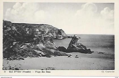 CPA Ile d'Yeu Plage des Soux