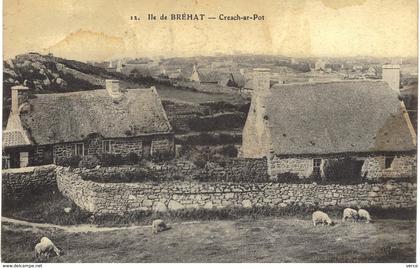 Carte  Postale  ancienne de ILE de BREHAT - Creach ar pot