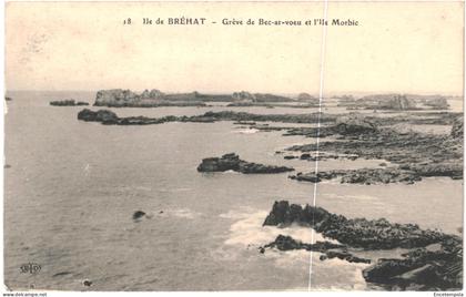 CPA Carte Postale France    Ile de Bréhat  Grève de Bec-ar-Voeu et Ile Morbic  VM71034