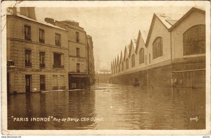 CPA Inondations PARIS 1910 Rue de Bercy (970922)