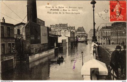 CPA Inondations PARIS 1910 Rue de Bercy (972129)