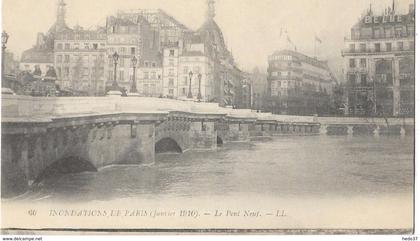 Inondations de Paris (Janvier 1910) - Le Pont Neuf