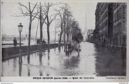 Paris - Inondations 1910 - Quai de Grenelle