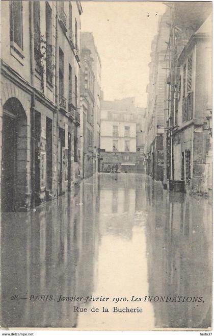 Paris - Rue de la Bucherie - Inondations 1910