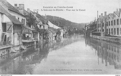 L ISLE SUR LE DOUBS    VUE SUR LE CANAL