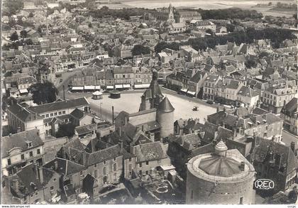 CPSM Issoudun vue aérienne générale