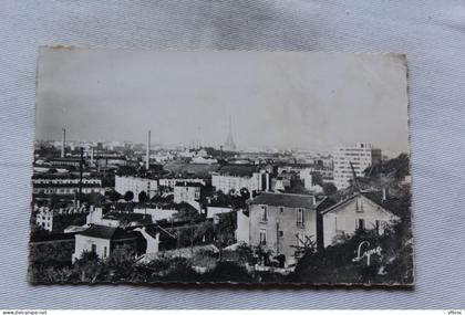 Cpsm, Issy les Moulineaux, panorama vers Paris, Hauts de Seine 92