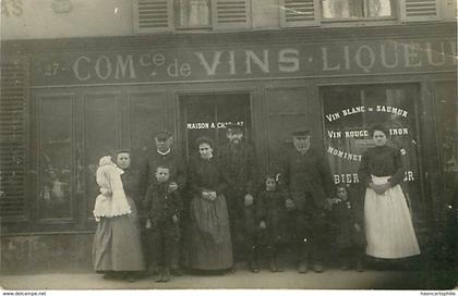 94 : Ivry sur Seine carte photo commerce de vins Charrat  café