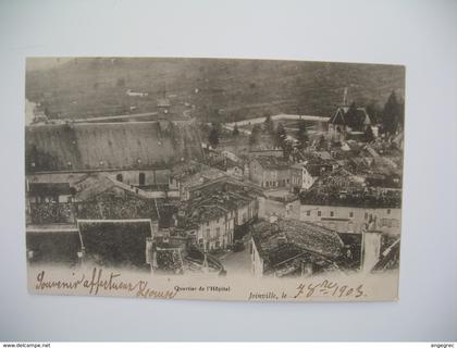 Carte  Joinville   Quartier de l'Hôpital   1903