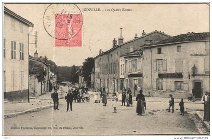 CARTE POSTALE  ANCIENNE DE JOINVILLE    -  LES QUATRES ROUTES