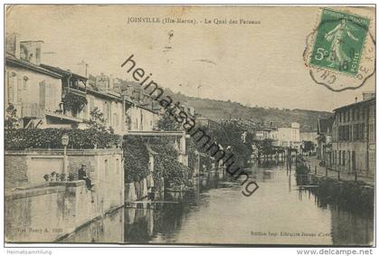 Joinville - Le Quai des Peceaux gel. 1916