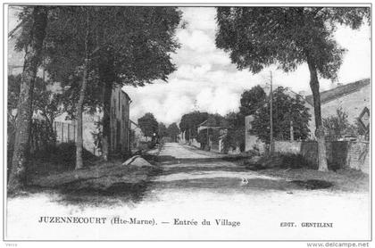 CARTE POSTALE ANCIENNE DE JUZENNECOURT -  ENTREE DU VILLAGE