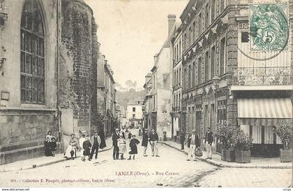 CPA L'Aigle Rue Carnot