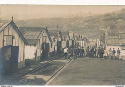 L'arbresle photo-carte campement ethnique militaria soldats guerre war baraques