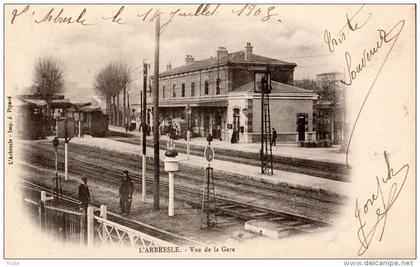 L'ARBRESLE VUE DE LA GARE TRAIN CARTE PRECURSEUR