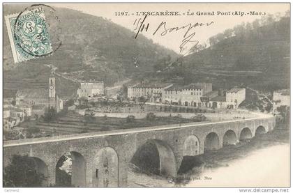 L'ESCARENE LE GRAND PONT 1900