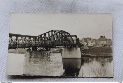 Cpsm, l'Ile Bouchard saint Giles, le nouveau pont, Indre et Loire 37