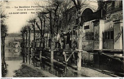 CPA L'ILE-SAINT-DENIS Crue de Janvier 1910 - Street Scene (1353241)