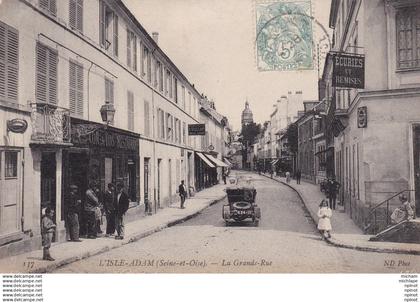 CPA  95  L'ISLE ADAM grande  rue