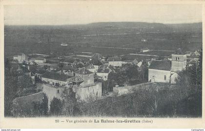 CPA 38 ISERE LA BALME-LES-GROTTES Vue générale