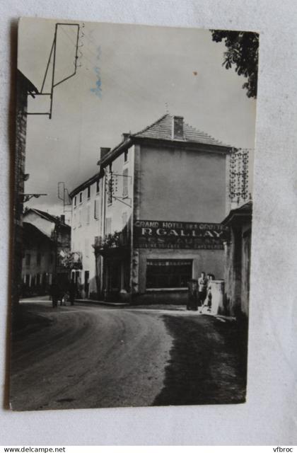 Cpsm carte photo 1949, la Balme les Grottes, l'entrée du village, Isère 38