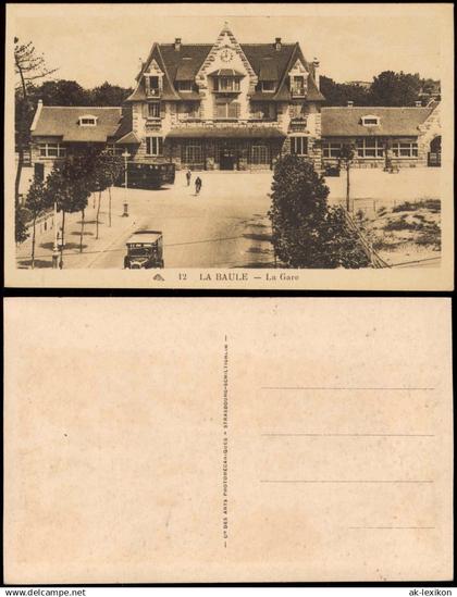 CPA La Baule-Escoublac La Gare Bahnhof 1924