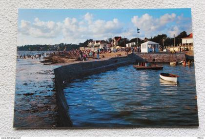 G665, Cpm, la Bernerie en Retz, la plage et le port, Loire atlantique 44