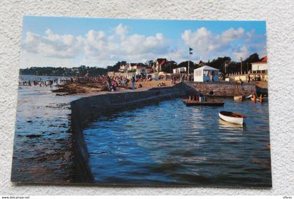 G669, Cpm, la Bernerie en Retz, la plage et le port, Loire atlantique 44