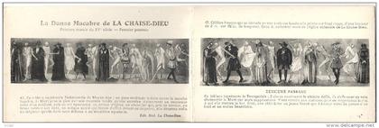 CPA La Chaise Dieu La Danse Macabre -  3 Cartes