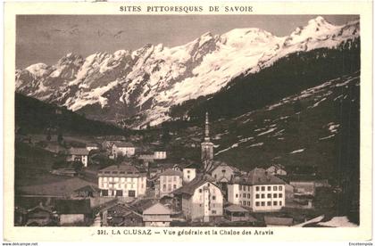 CPA-Carte Postale  France-La Clusaz Vue générale et la chaîne des Aravis 1924 VM53685