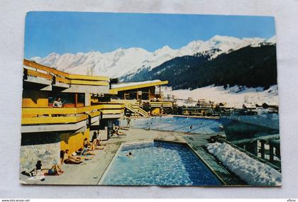 Cpm, La Clusaz, la piscine d'été et d'hiver, Haute Savoie 74