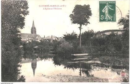 CPA-Carte Postale  France- La Ferte Alais Eglise et l'Essonne  VM53732