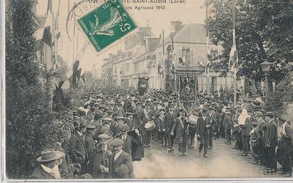 V 834 /CPA  LA FERTE SAINT AUBIN (45)  CONCOURS AGRICOLE 1912