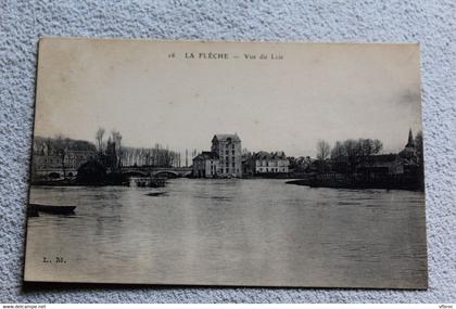 la Flèche, vue du Loir, Sarthe 72