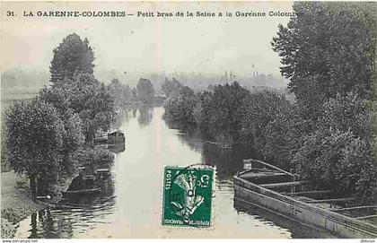 92 - La Garenne-Colombes - Petit bras de la Seine à la Garenne Colombes - CPA - Voir Scans Recto-Verso