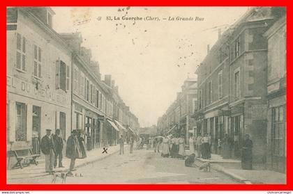 * LA GUERCHE SUR L'AUBOIS - Grande Rue - Hôtel du Cheval Blanc - Animée - Collection E.L. - 1913