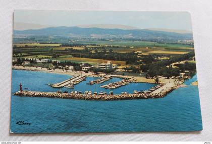 I679, Cpm, la Londe les Maures, vue aérienne, port de Miramar, Var 83