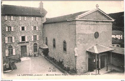 Carte Postale Ancienne de LA LOUVESC -maison Saint Régis