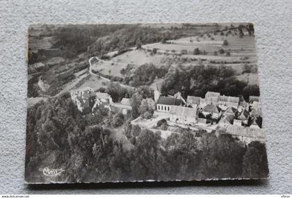 Cpm 1955, la Petite Pierre, vue aérienne sur le château et l'église, bas Rhin 67, Alsace