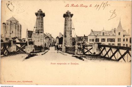 CPA LA ROCHE-POSAY Pont suspendu et Donjon (255791)